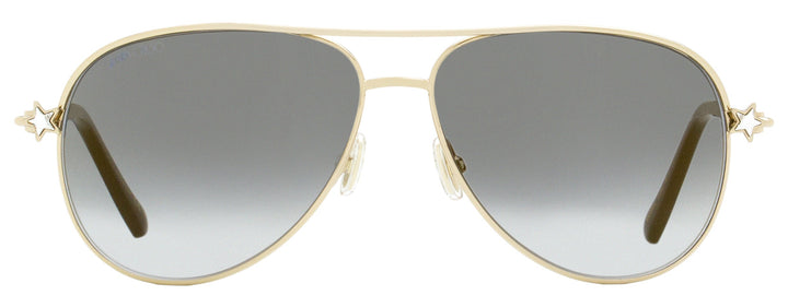 Jimmy Choo Aviator Sunglasses Sansa/S J5GFQ Gold/Black 58mm