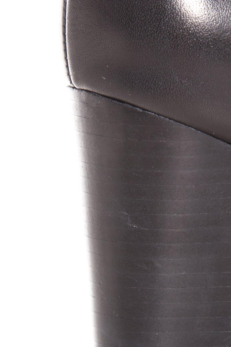 See by Chloé Black Suede Round-Toe Ankle Booties SZ 37