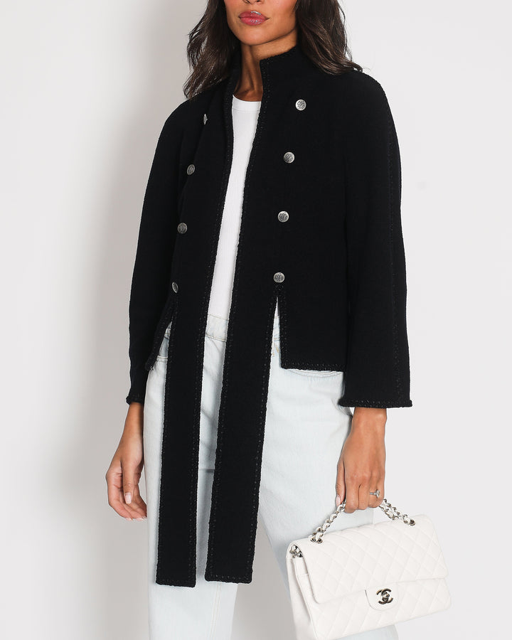 Top Quality Chanel Navy 2008 Cruise Accent Jacket with Tassel Detailing FR 38 (UK 10)