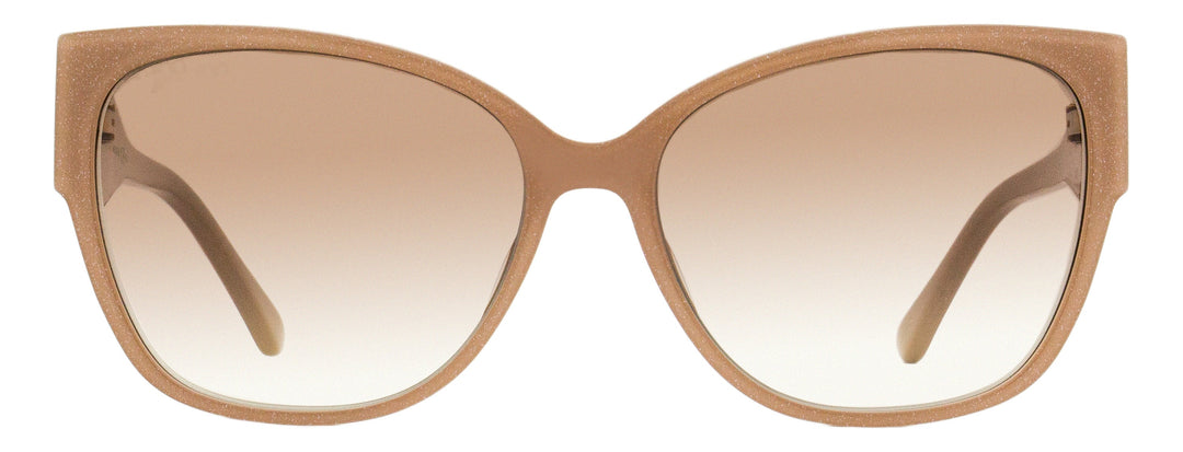 Jimmy Choo Butterfly Shay Sunglasses KONHA Nude Glitter 58mm