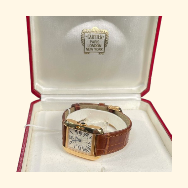 Cartier K18PG Watch With Box