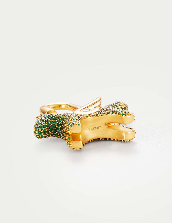 Sparkle Gold Green Zircon—Rodeo Pegase Bag Charm
