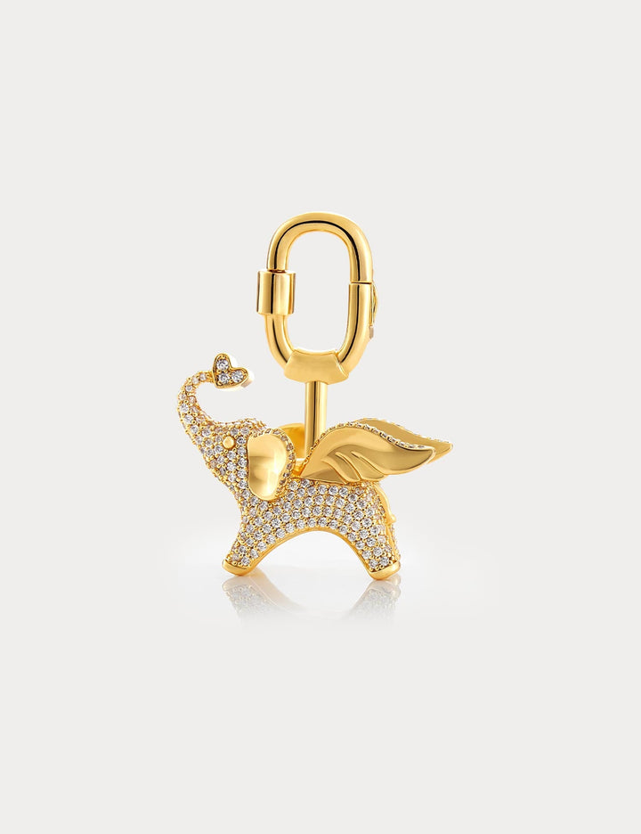 Sparkle Gold—Soar Elephant Bag Charm