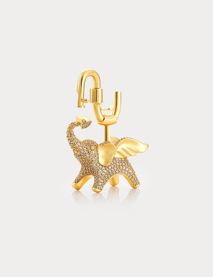 Sparkle Gold—Soar Elephant Bag Charm