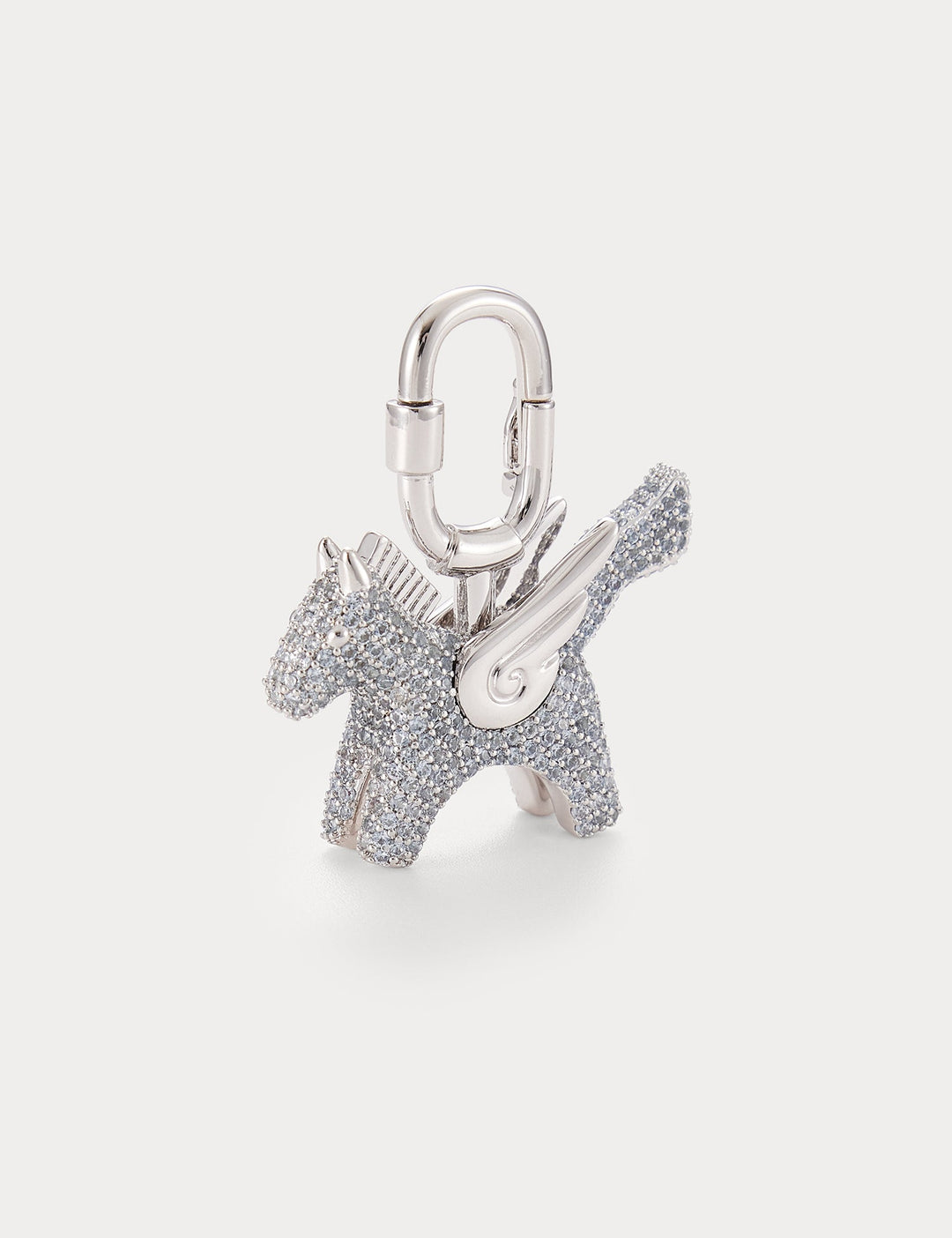 Sparkle Silver Sea Blue Zircon—Rodeo Pegase Bag Charm