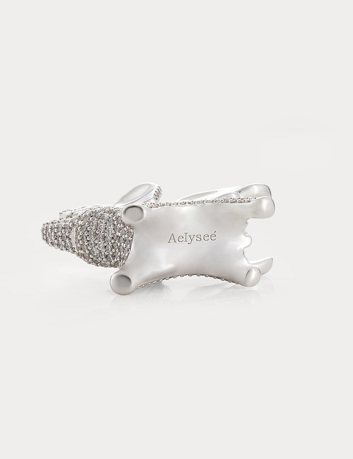 Sparkle Silver—Soar Elephant Bag Charm