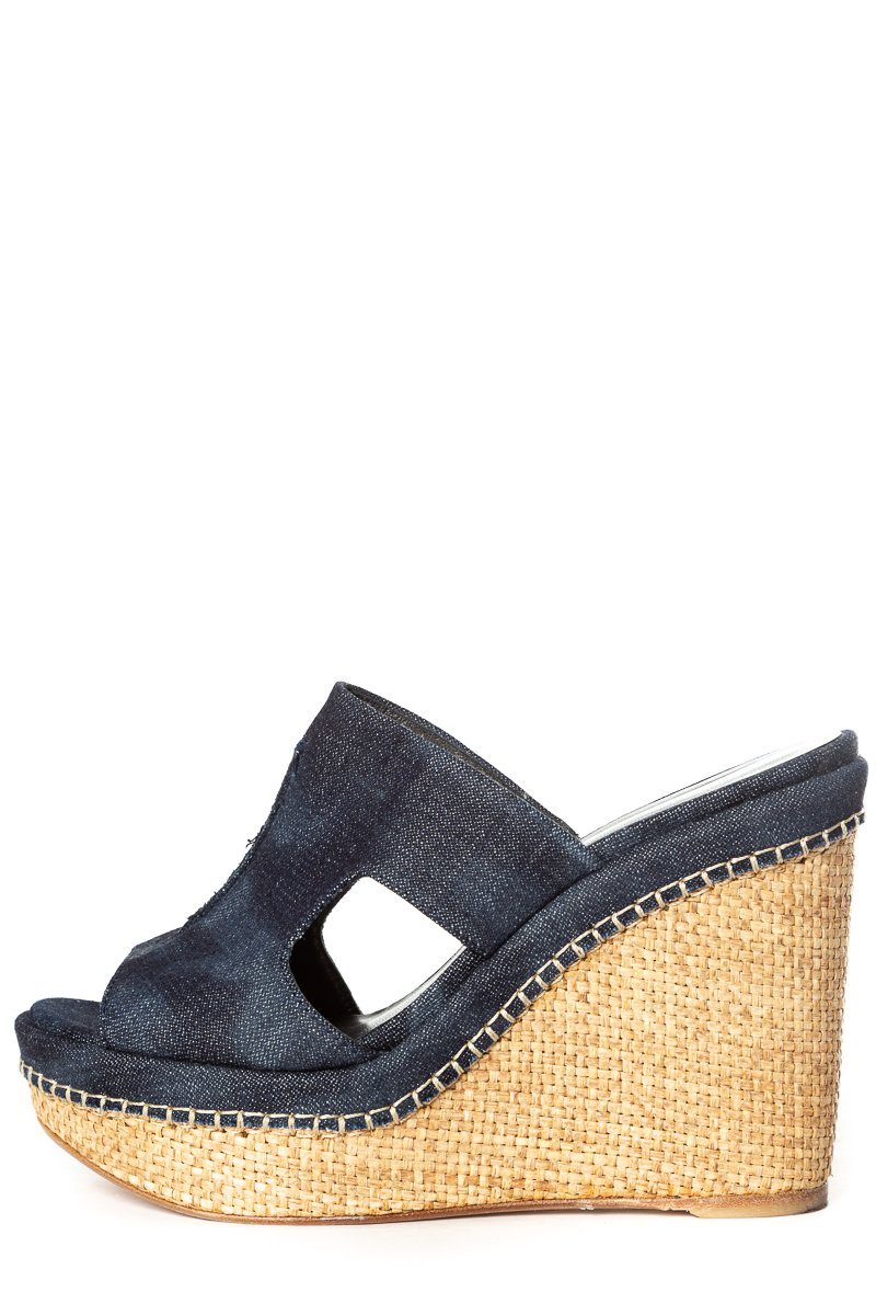 Stuart Weitzman 8.5 Denim Wedge Sale