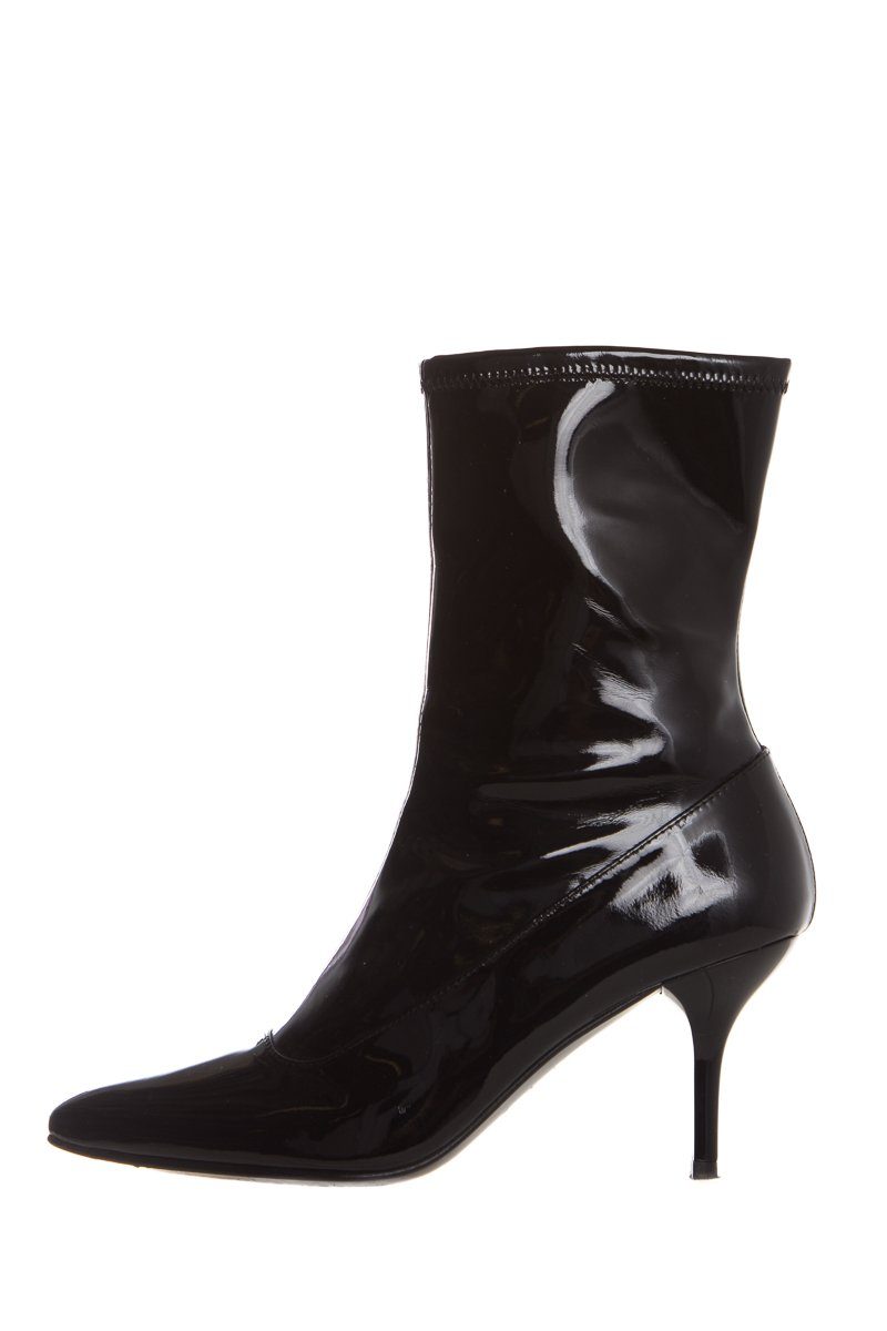Stuart Weitzman Black Patent  Booties SZ 7