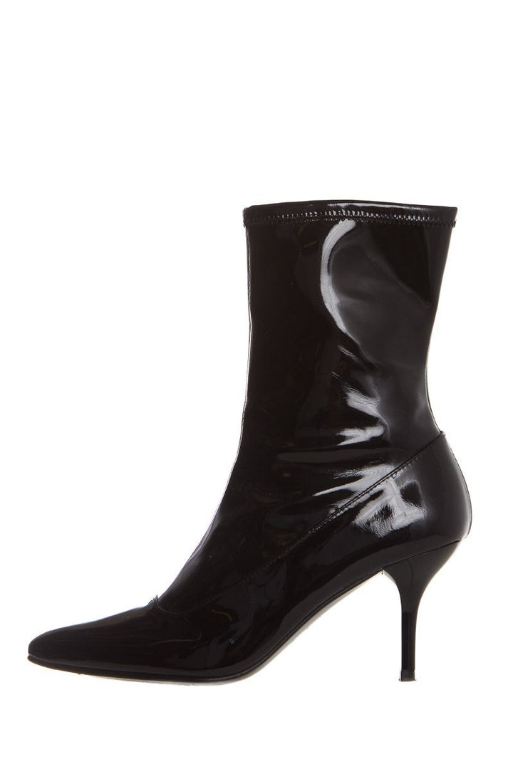 Stuart Weitzman Black Patent  Booties SZ 7