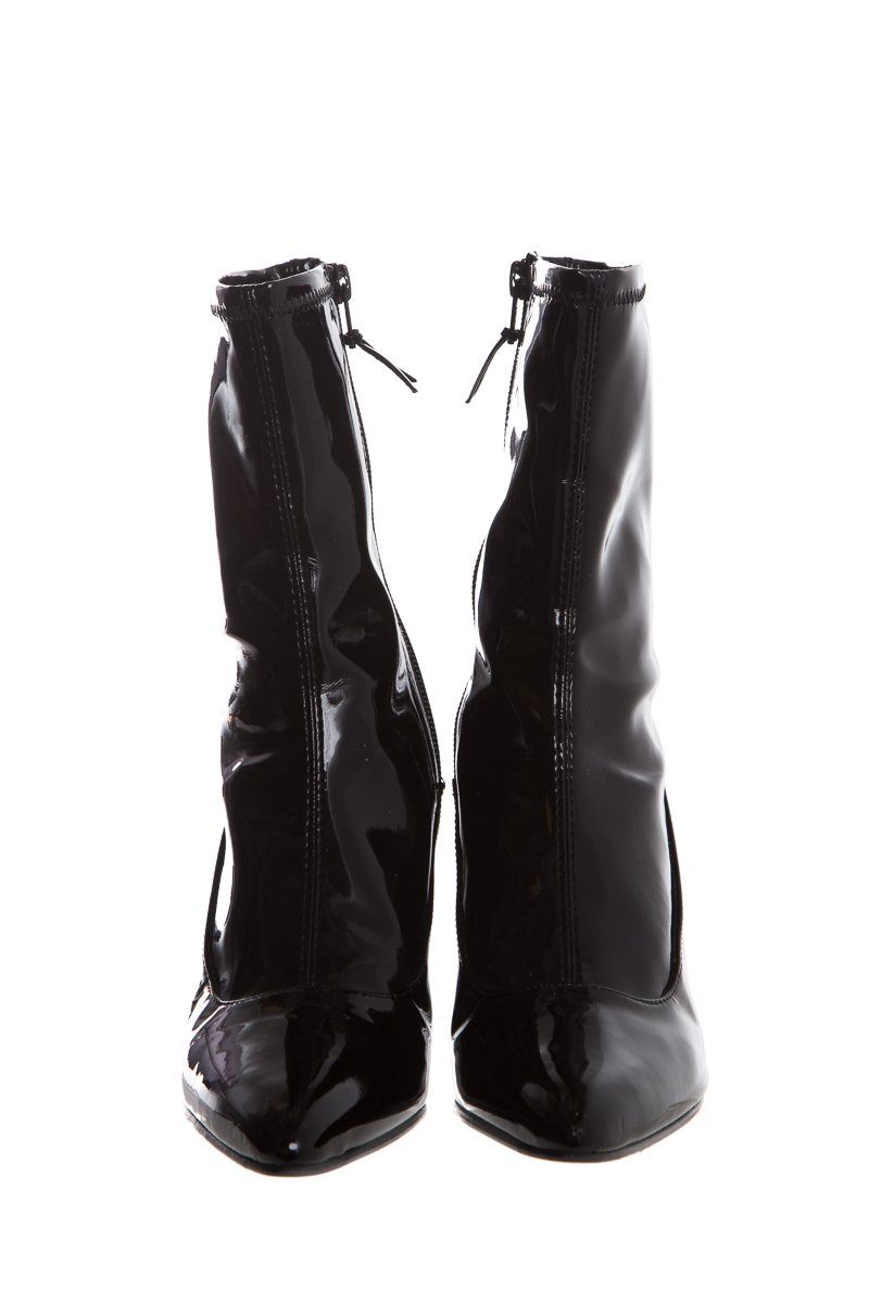 Stuart Weitzman Black Patent  Booties SZ 7