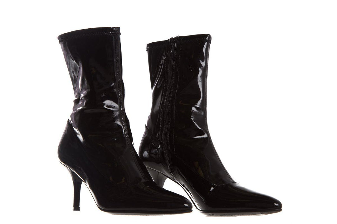 Stuart Weitzman Black Patent  Booties SZ 7
