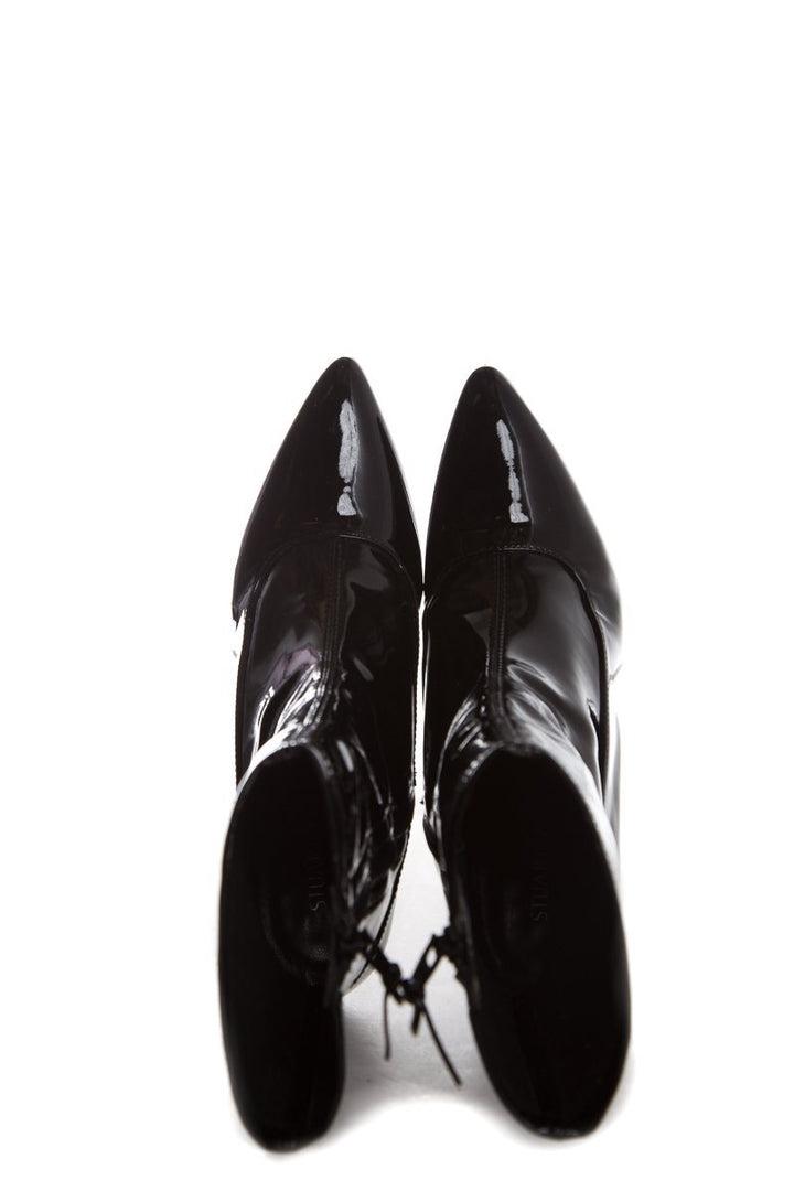 Stuart Weitzman Black Patent  Booties SZ 7