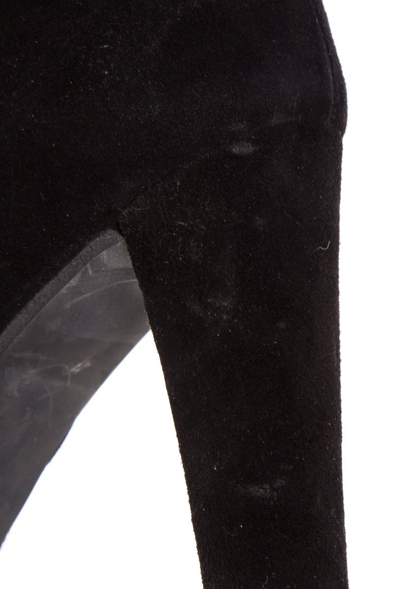 Stuart Weitzman Black Suede Over-The-Knee-Boots SZ 8.5