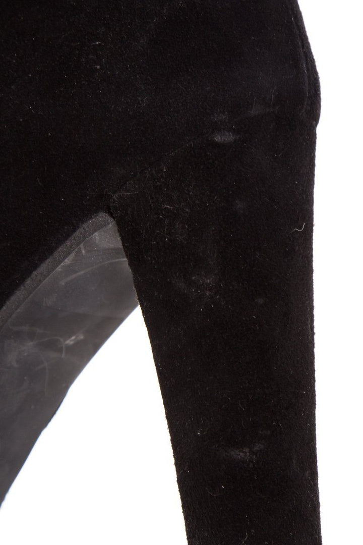 Stuart Weitzman Black Suede Over-The-Knee-Boots SZ 8.5