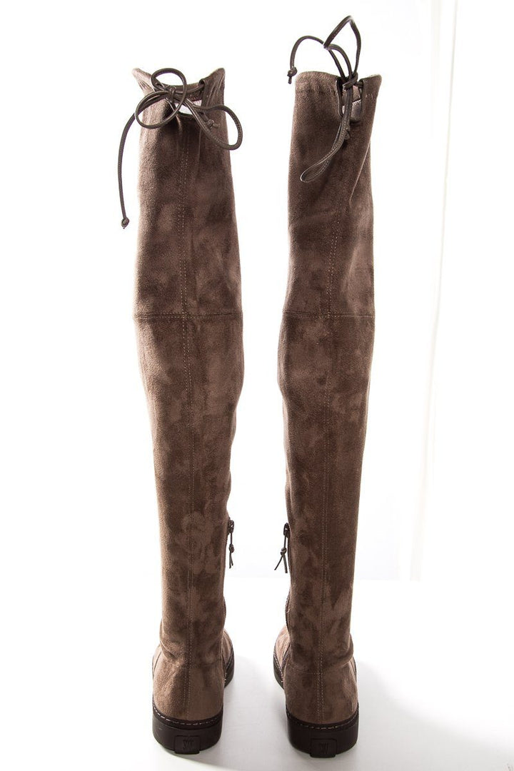 Stuart Weitzman Taupe Suede Knee High Boots SZ 6