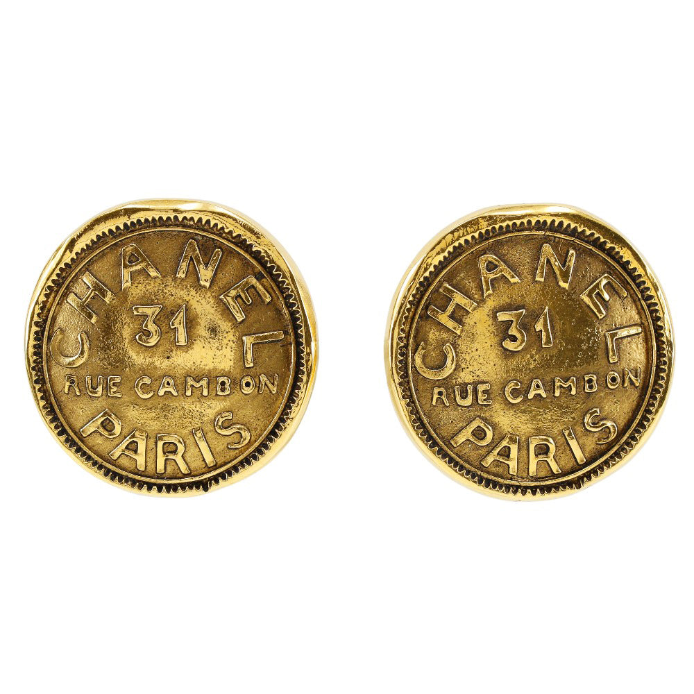Top Quality Chanel Gold Plated Earrings