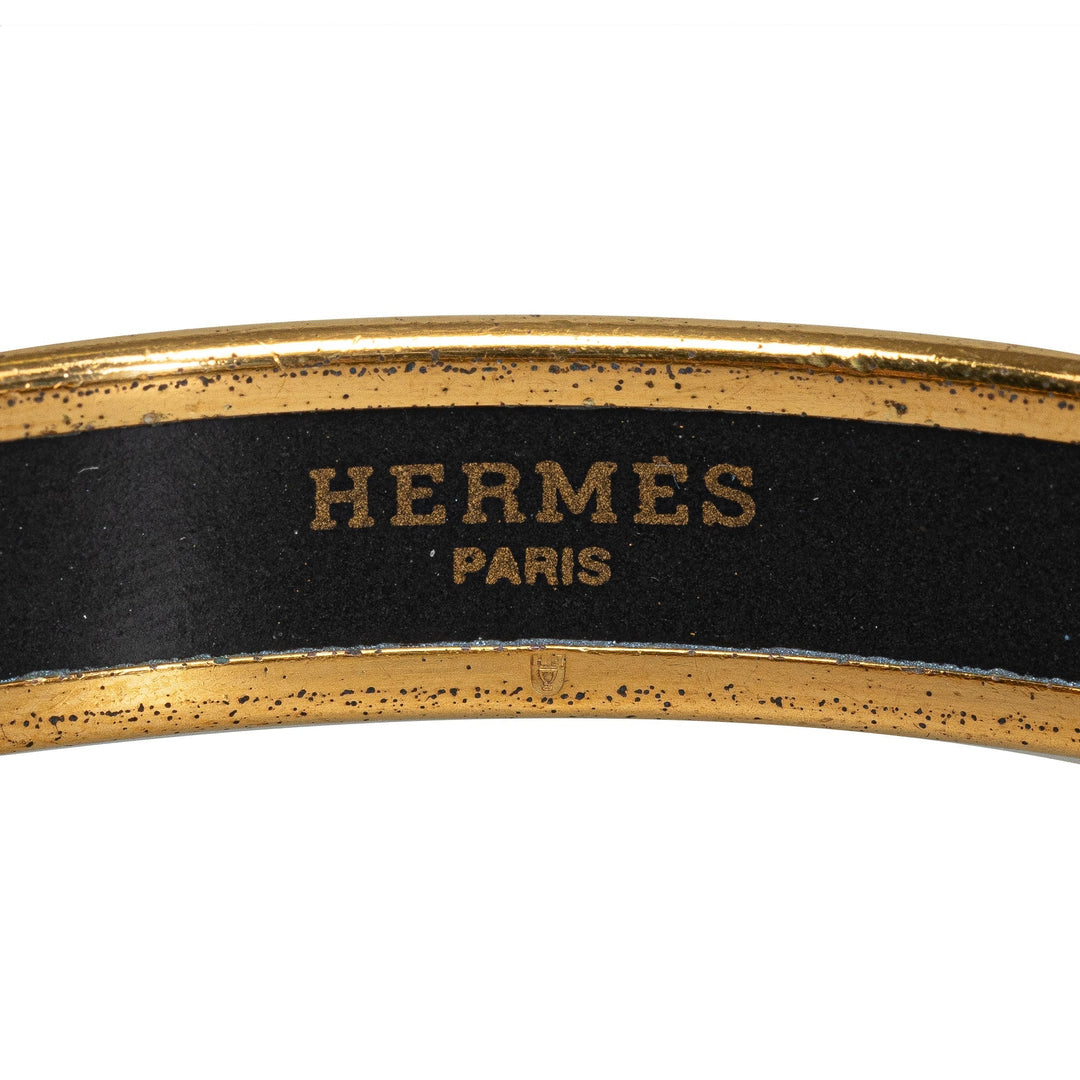 Top quality Hermes Narrow Enamel Bangle Costume Bracelet