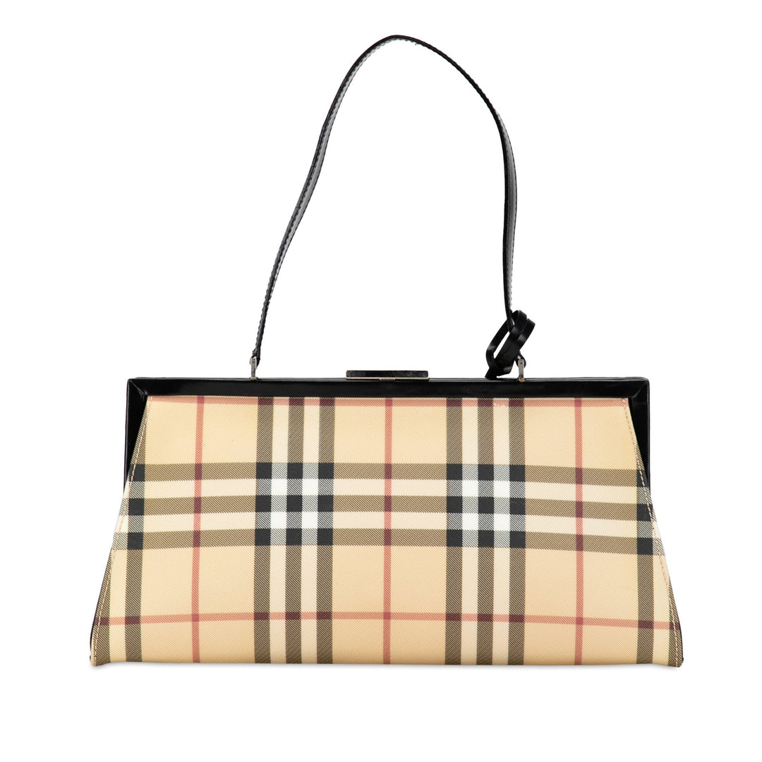 BURBERRY House Check Clasp Handbag