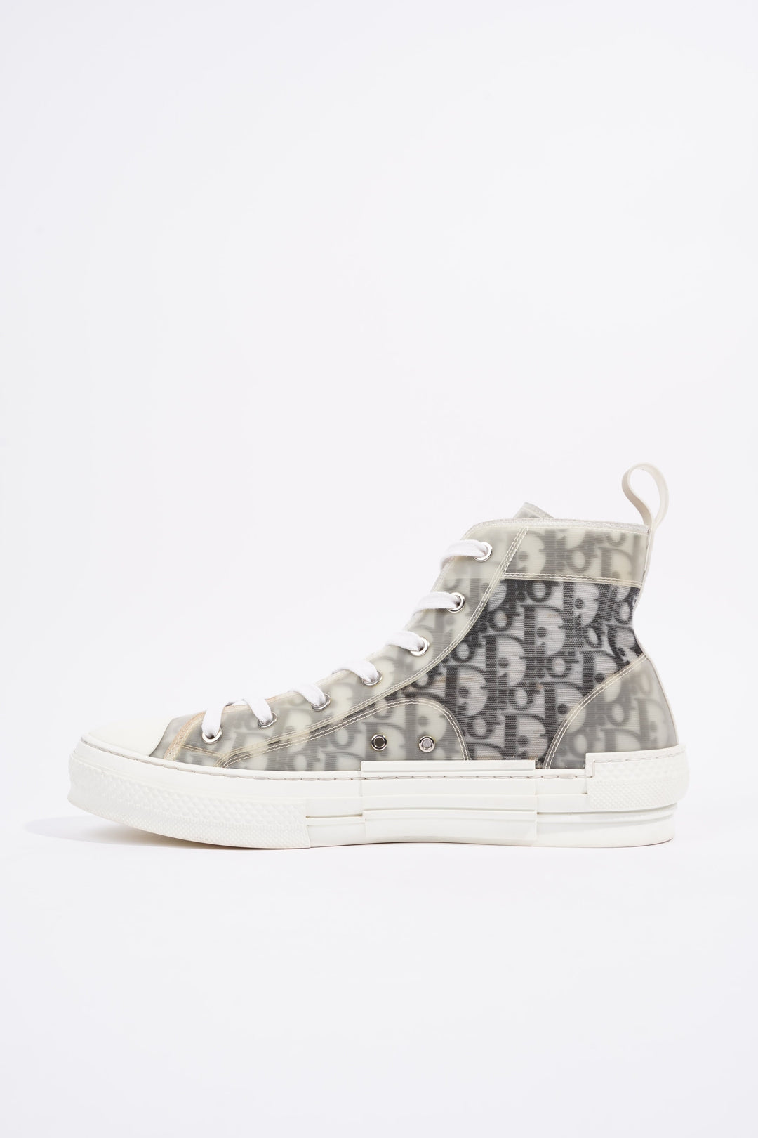 Christian Dior B23 Hightops White / Black Oblique Canvas EU 43.5 UK 9.5