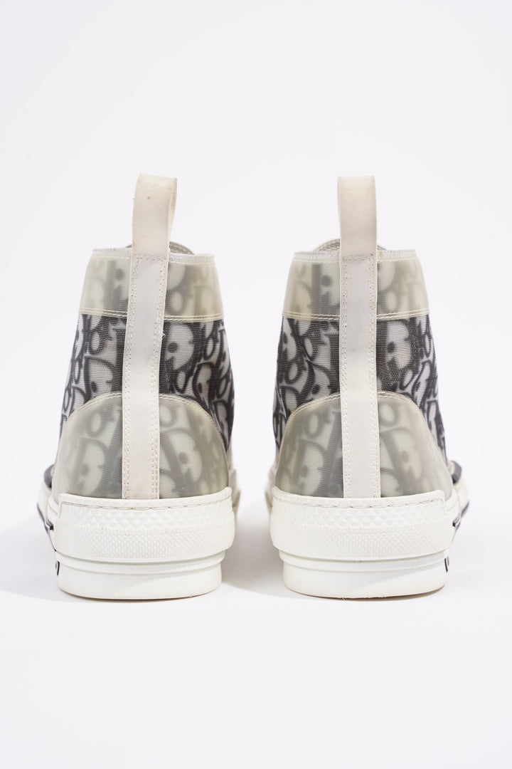 Christian Dior B23 Hightops White / Black Oblique Canvas EU 43.5 UK 9.5