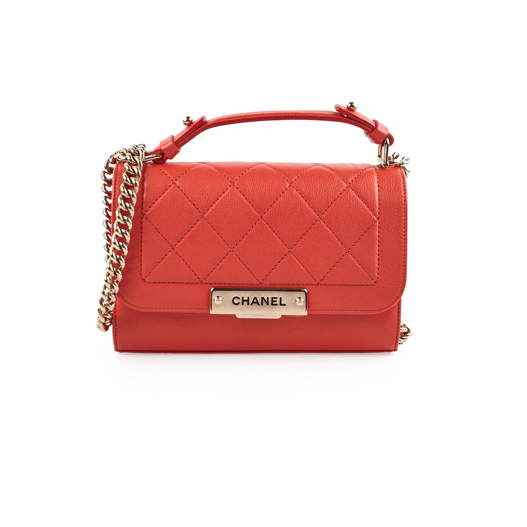 Chanel Seasonal Flap Red Crossbody Bag