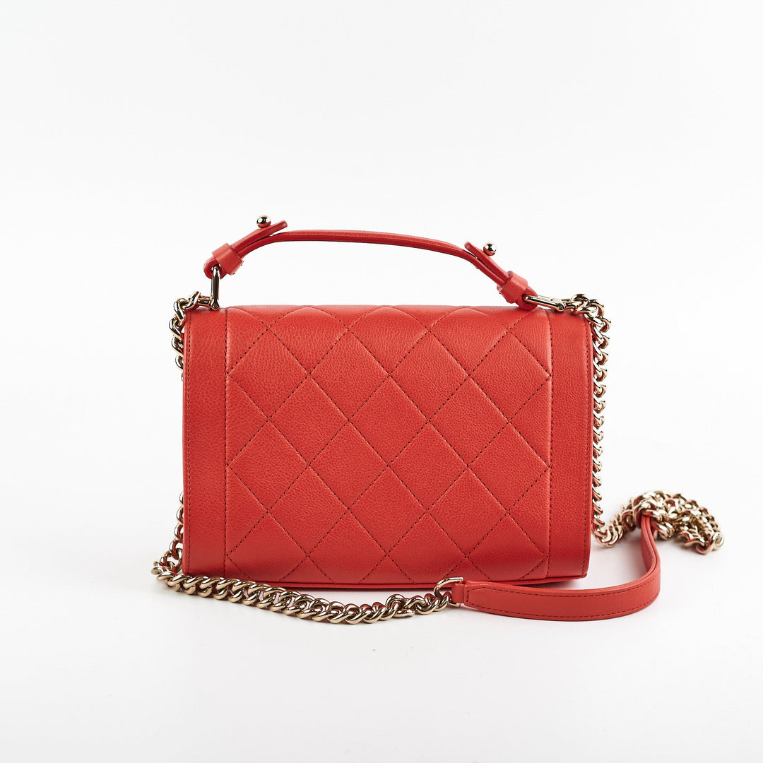 Chanel Seasonal Flap Red Crossbody Bag