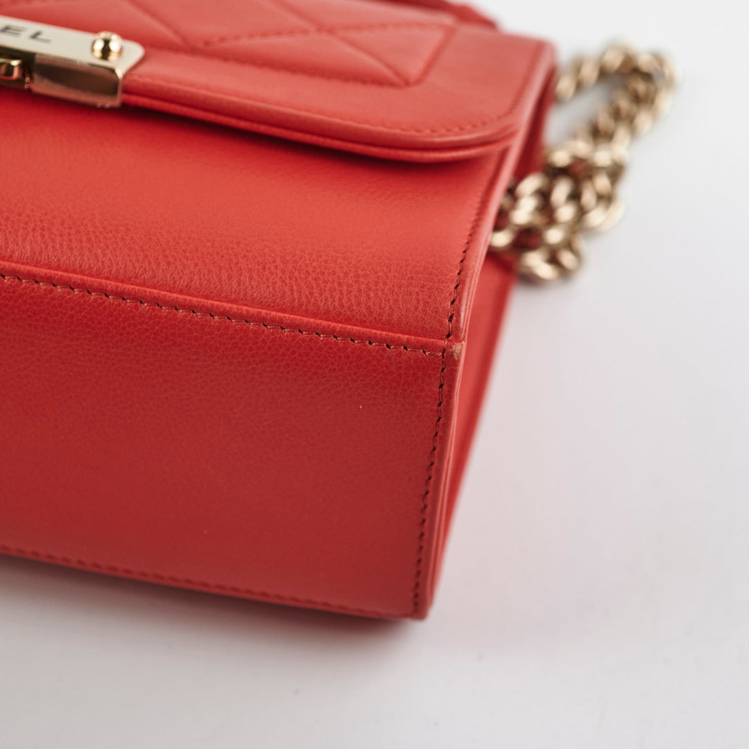 Chanel Seasonal Flap Red Crossbody Bag
