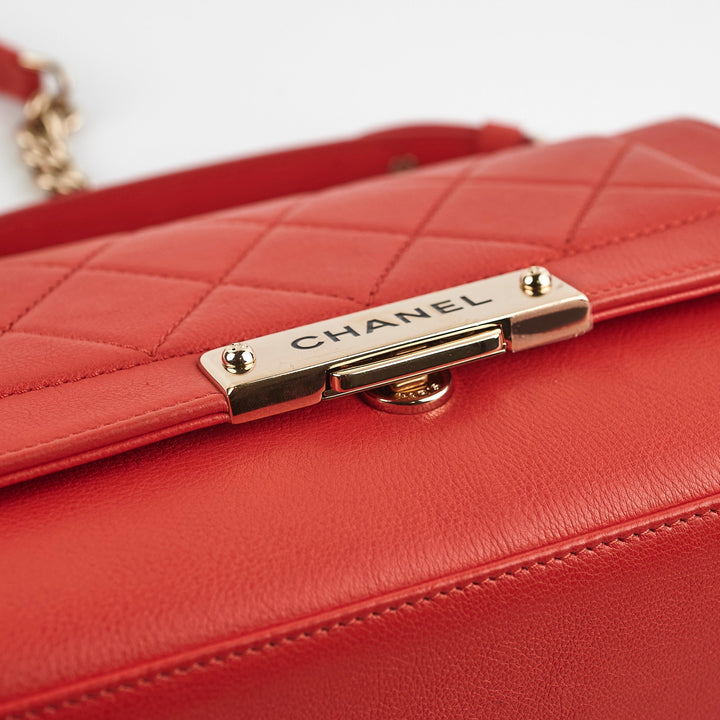 Chanel Seasonal Flap Red Crossbody Bag