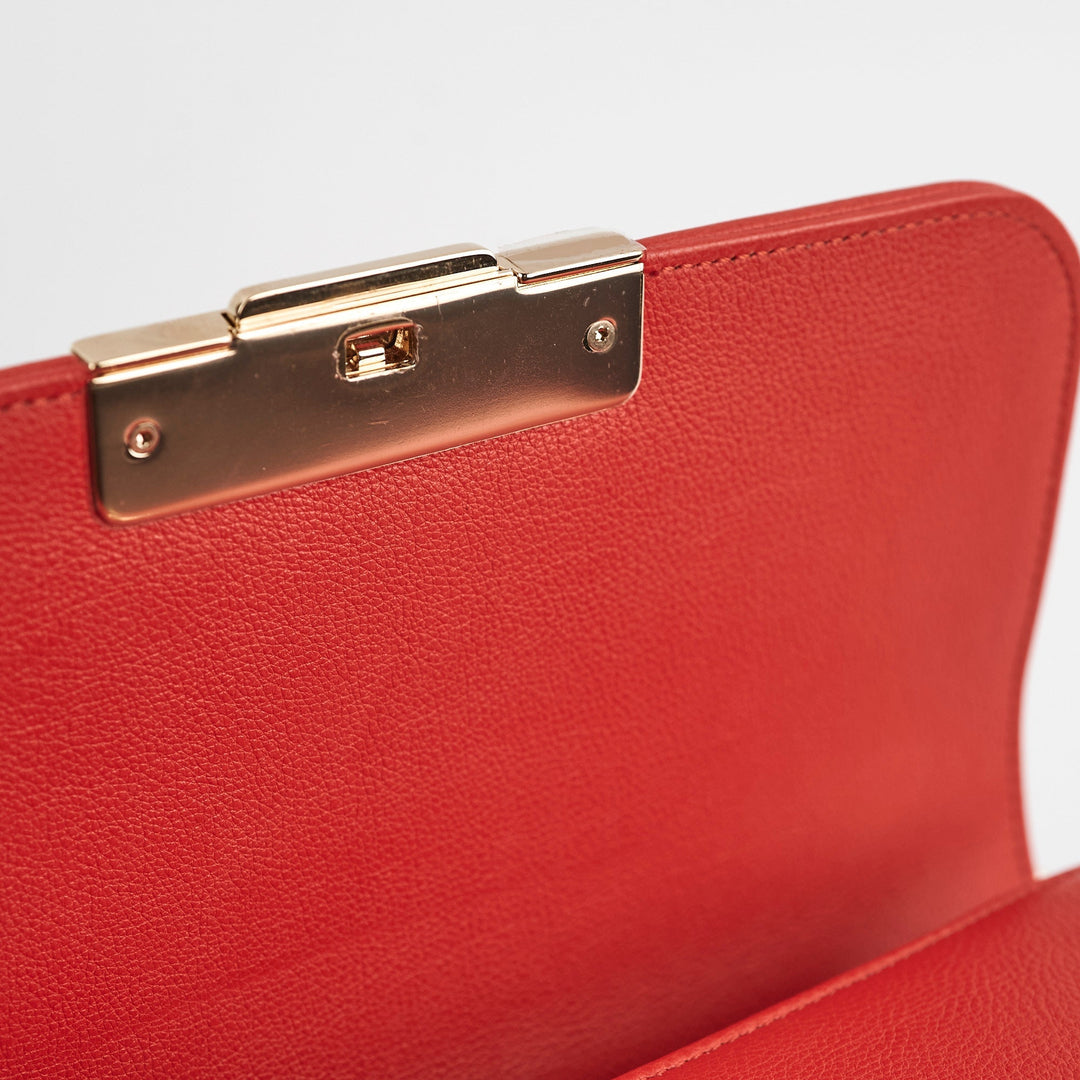 Chanel Seasonal Flap Red Crossbody Bag