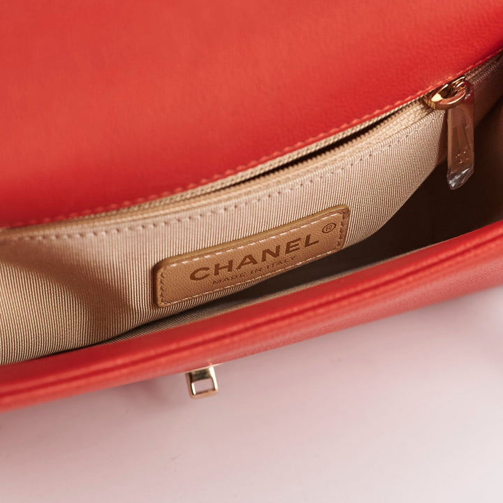Chanel Seasonal Flap Red Crossbody Bag