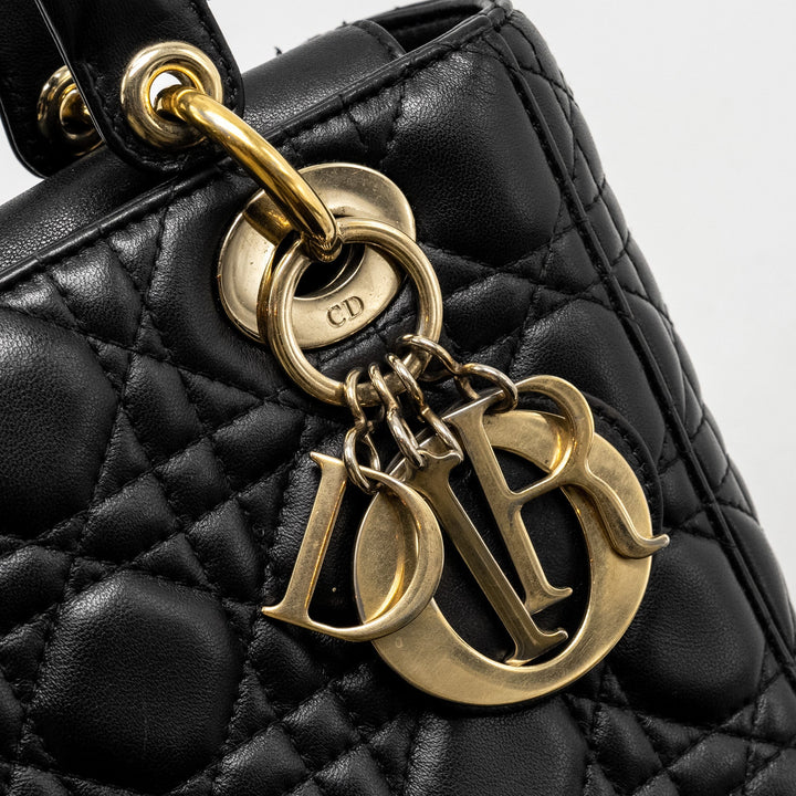 Top quality Dior My ABC Small Lady Top quality Dior Lambskin Black