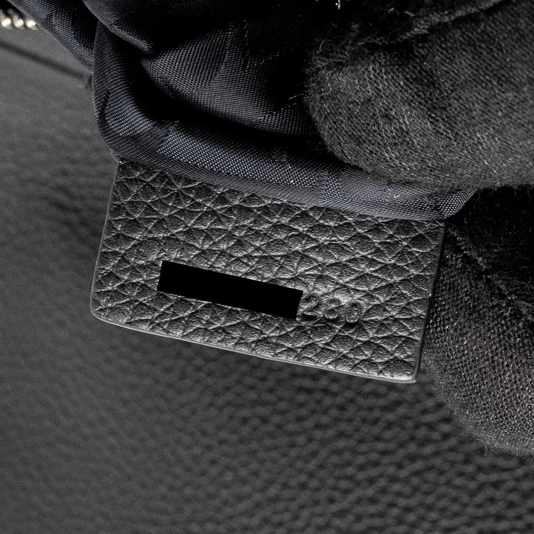 Top quality Dior Homme Charms Saddle Bag Calfskin Black