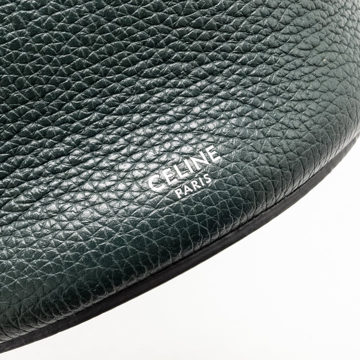 Celine Nano Bucket Big Bag Grained Calfskin Dark Green