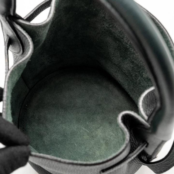 Top Quality Celine Nano Bucket Big Bag Grained Calfskin Dark Green