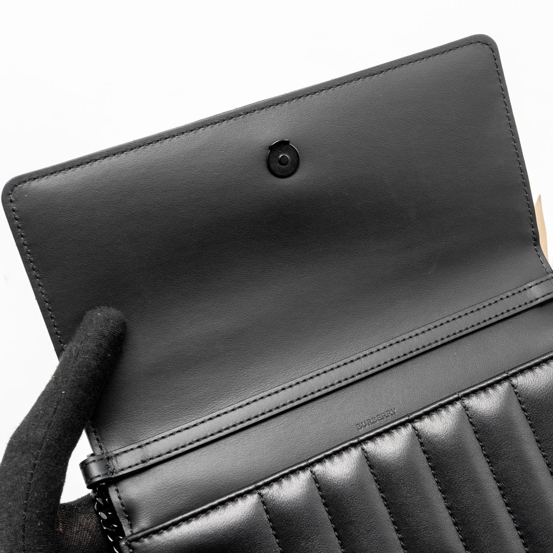Burberry Lola Clutch Lambskin So Black