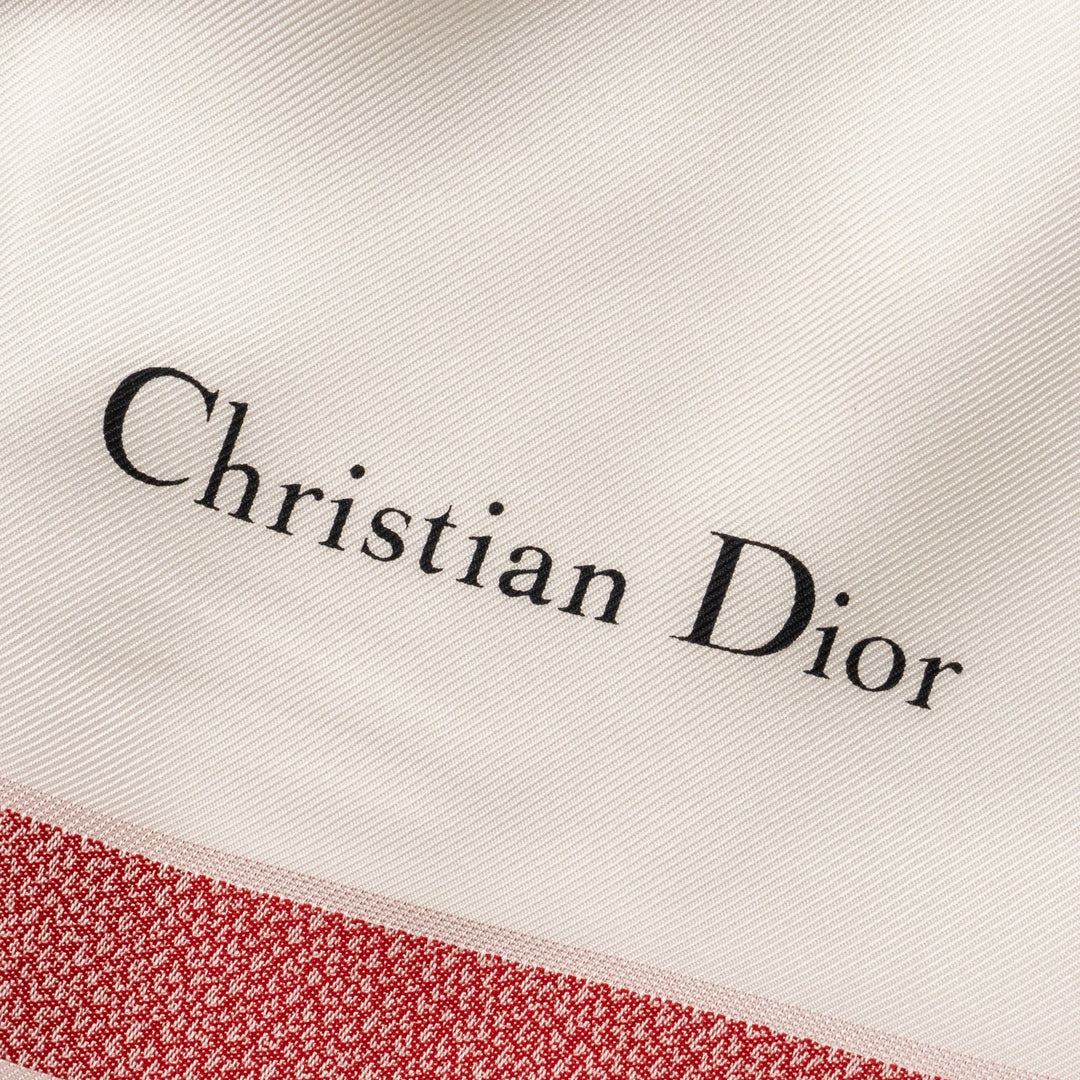 Top quality Dior Love Scarf Silk/Polyester White/Red/Black