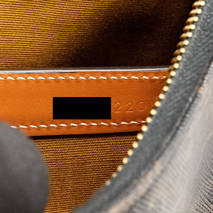 Celine AVA Bag Triomphe Canvas / Calfskin Tan