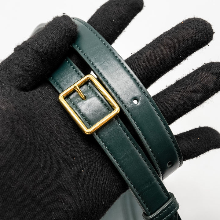 Celine Small Besace Bag Calfskin Dark Green