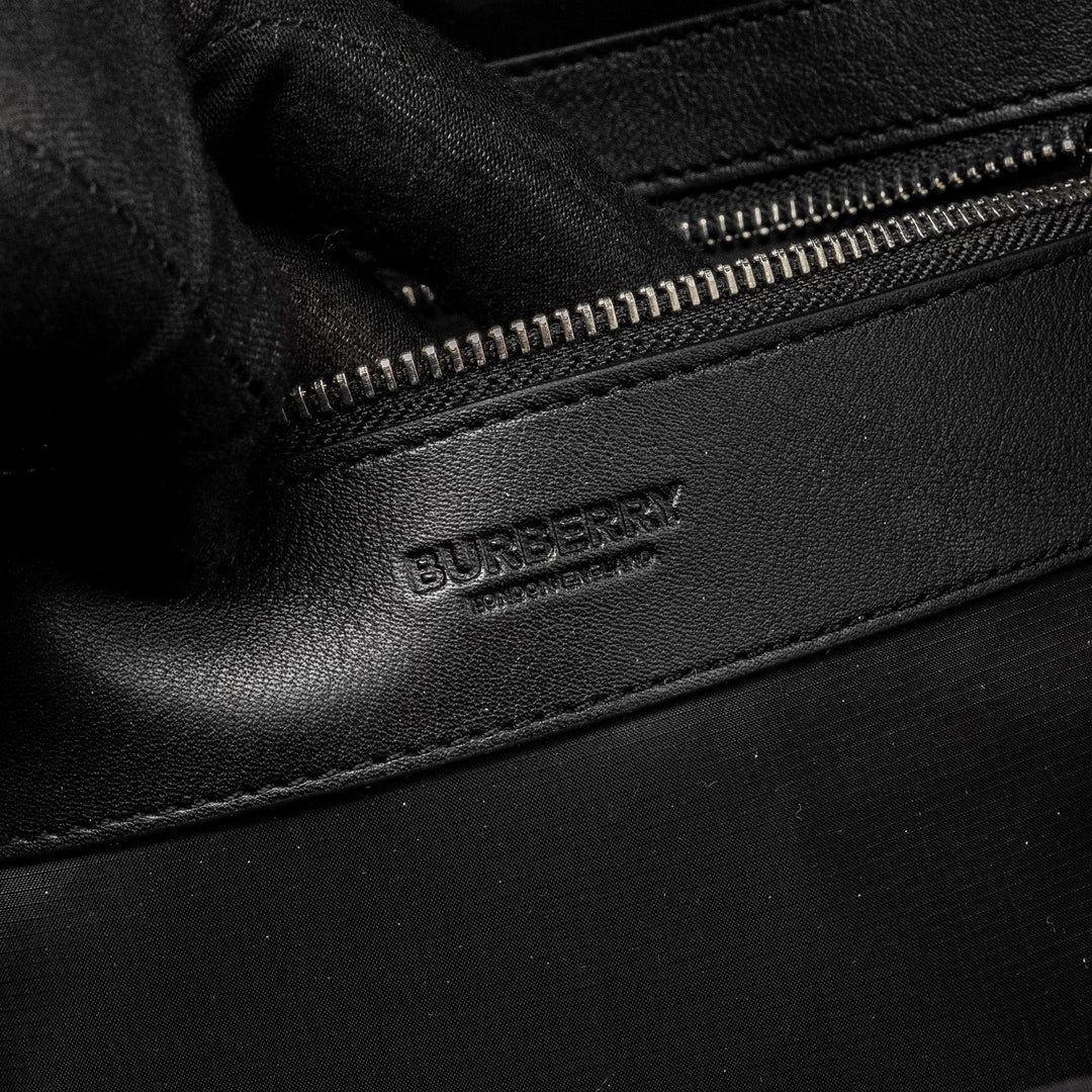 Burberry Logo / Icon Stripe Backpack Nylon Dark Green/Multicolour SHW