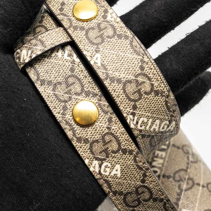 Gucci x Top Quality Balenciaga Horsebit 1955 Bag GG Supreme/Top Quality Balenciaga Print Canvas
