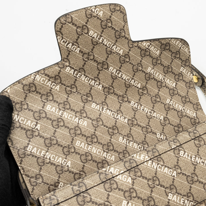 Gucci x Top Quality Balenciaga Horsebit 1955 Bag GG Supreme/Top Quality Balenciaga Print Canvas
