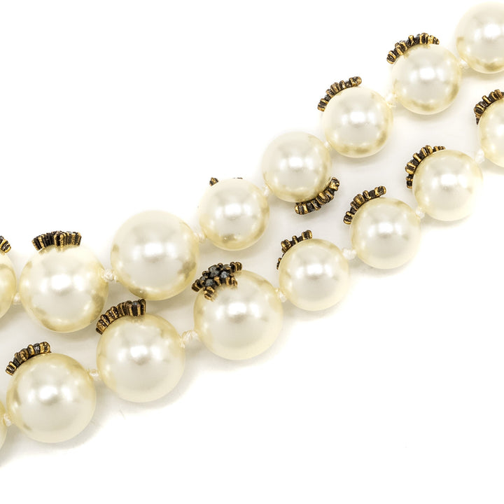 Top quality Dior Giraffe Pearl Chocker Gold Tone