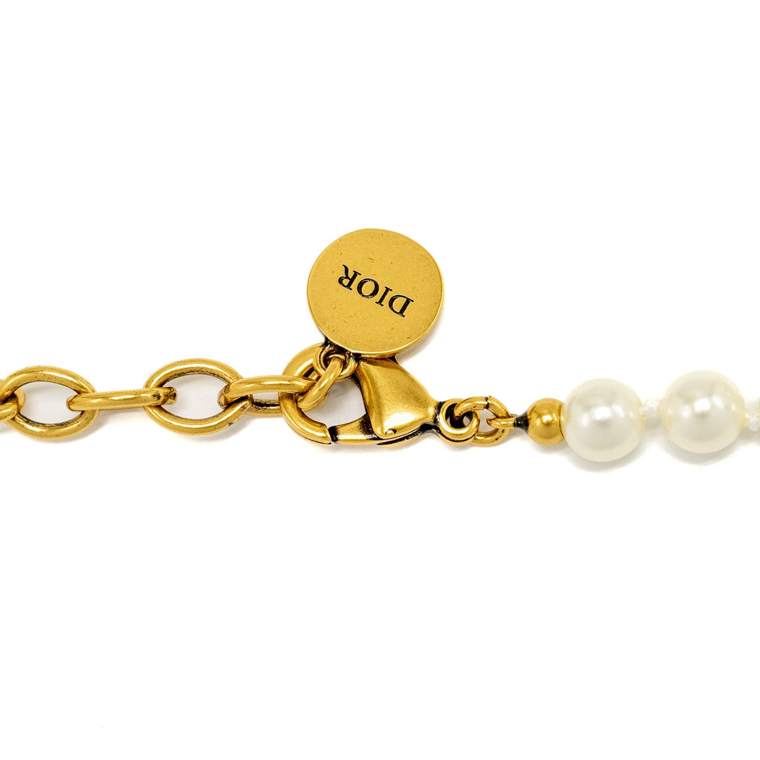 Top quality Dior Giraffe Pearl Chocker Gold Tone
