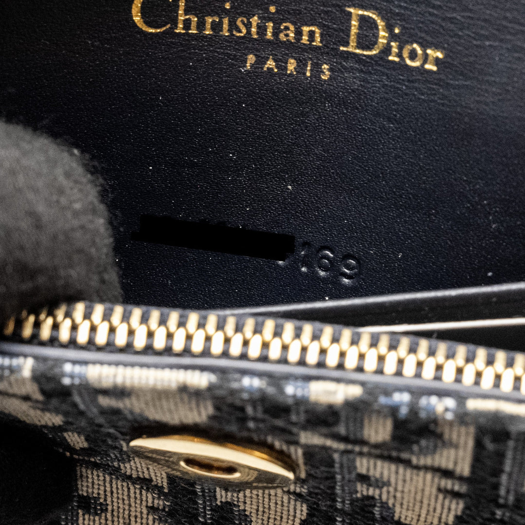 Top quality Dior Saddle Belt Bag/Pouch Blue Oblique Jacquard Canvas