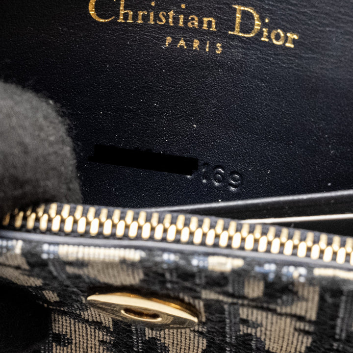 Top quality Dior Saddle Belt Bag/Pouch Blue Oblique Jacquard Canvas