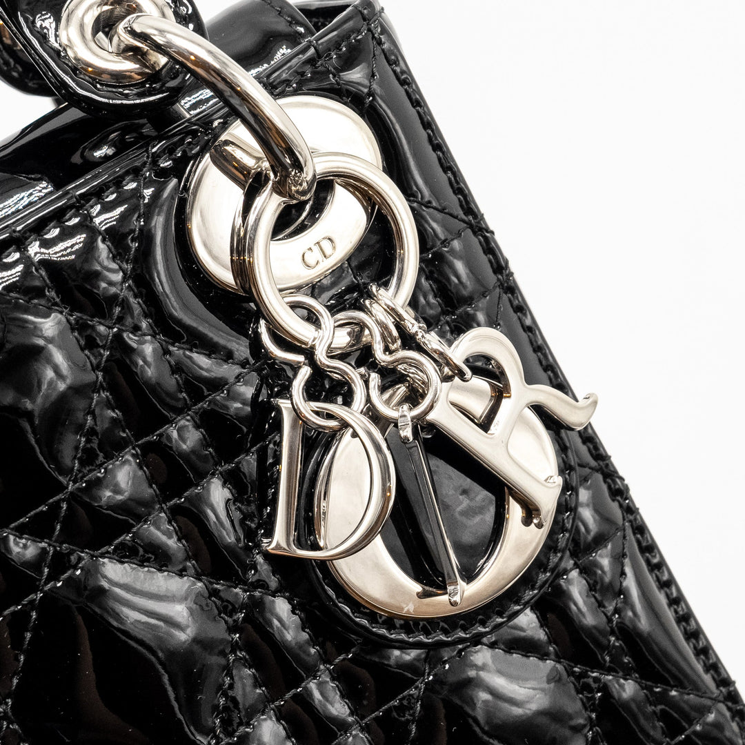 Top quality Dior Mini Lady Top quality Dior Patent Black