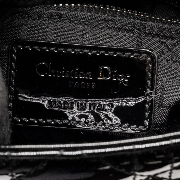 Dior Mini Lady Dior Patent Black