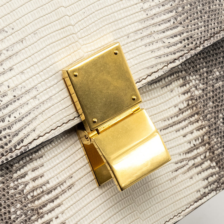 Celine Medium Box Lizard NATURAL