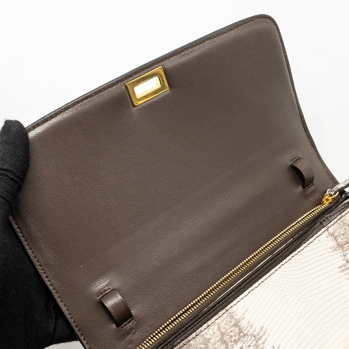 Celine Medium Box Lizard NATURAL
