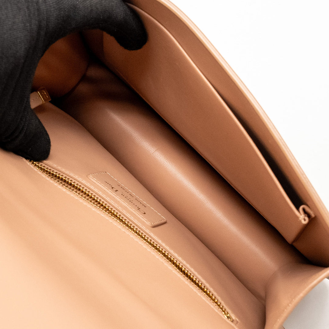 Top quality Dior 30 Montaigne Medium Flap Bag Calfskin Light Pink